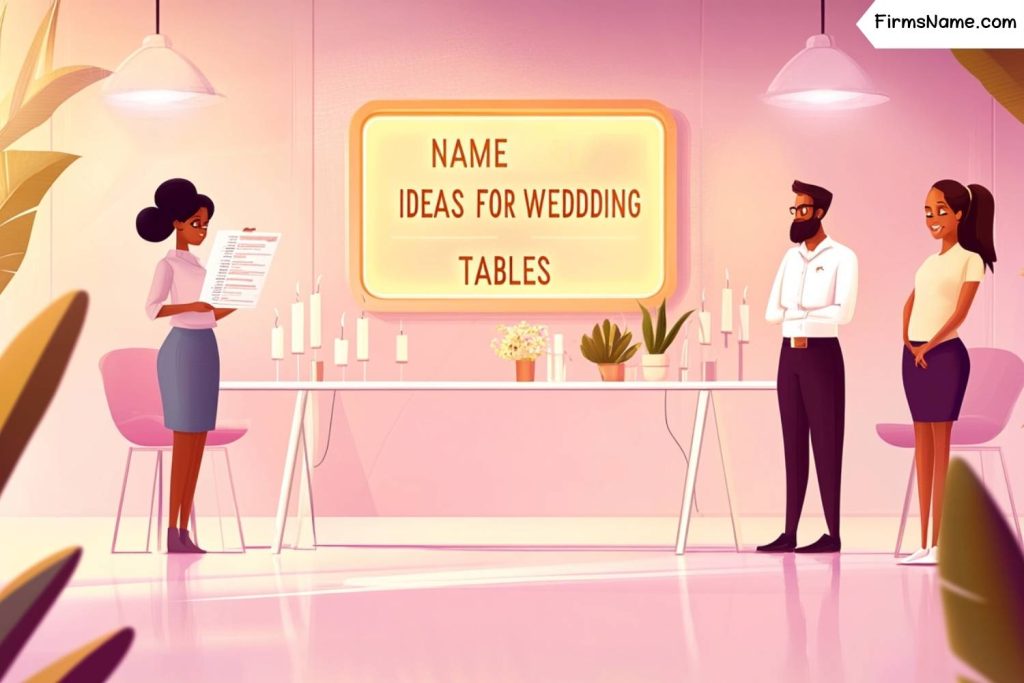 Name Ideas for Wedding Tables